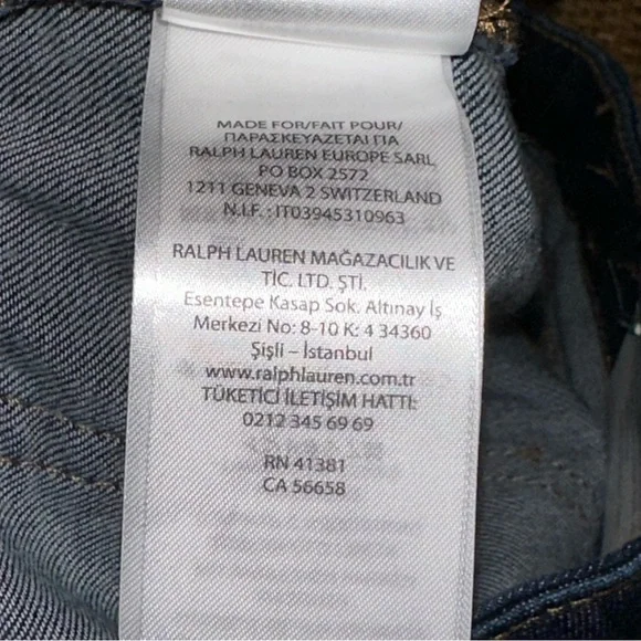 Lauren Ralph Lauren Women 6P Modern Straight Curvy Low Rise Jeans Casual Preppy - Picture 8 of 11